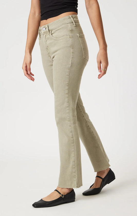 Anika Crop Flare, Green Flex Blue