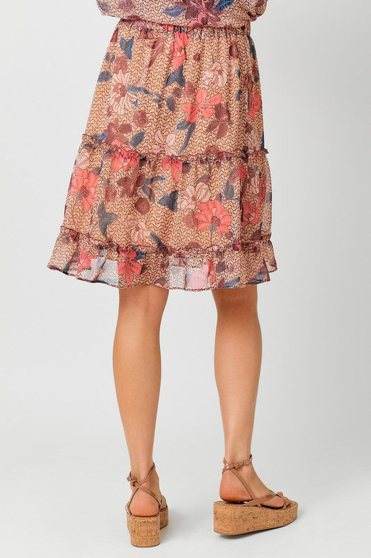 Floral Fantasy Skirt, Multi