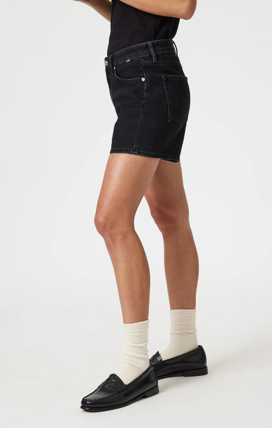 Heidi Straight Leg Shorts, 90's Dark Smoke