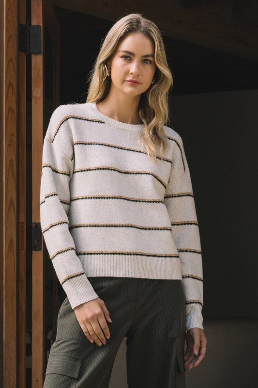 Camden Stripe Sweater, Multi