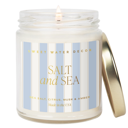 Salt and Sea 9 oz Soy Candle