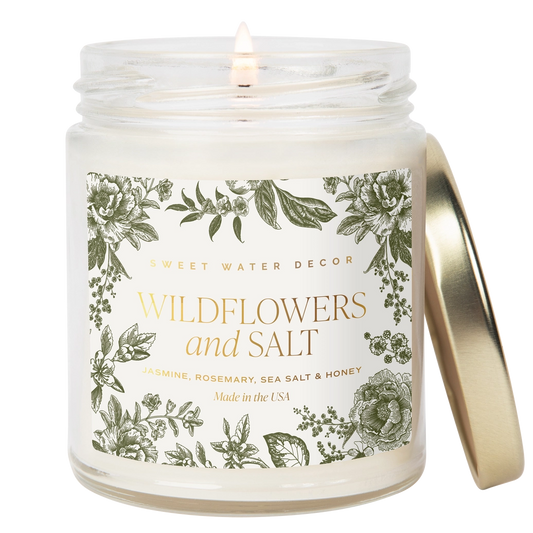 Wildflowers and Salt Soy Candle (9 oz)