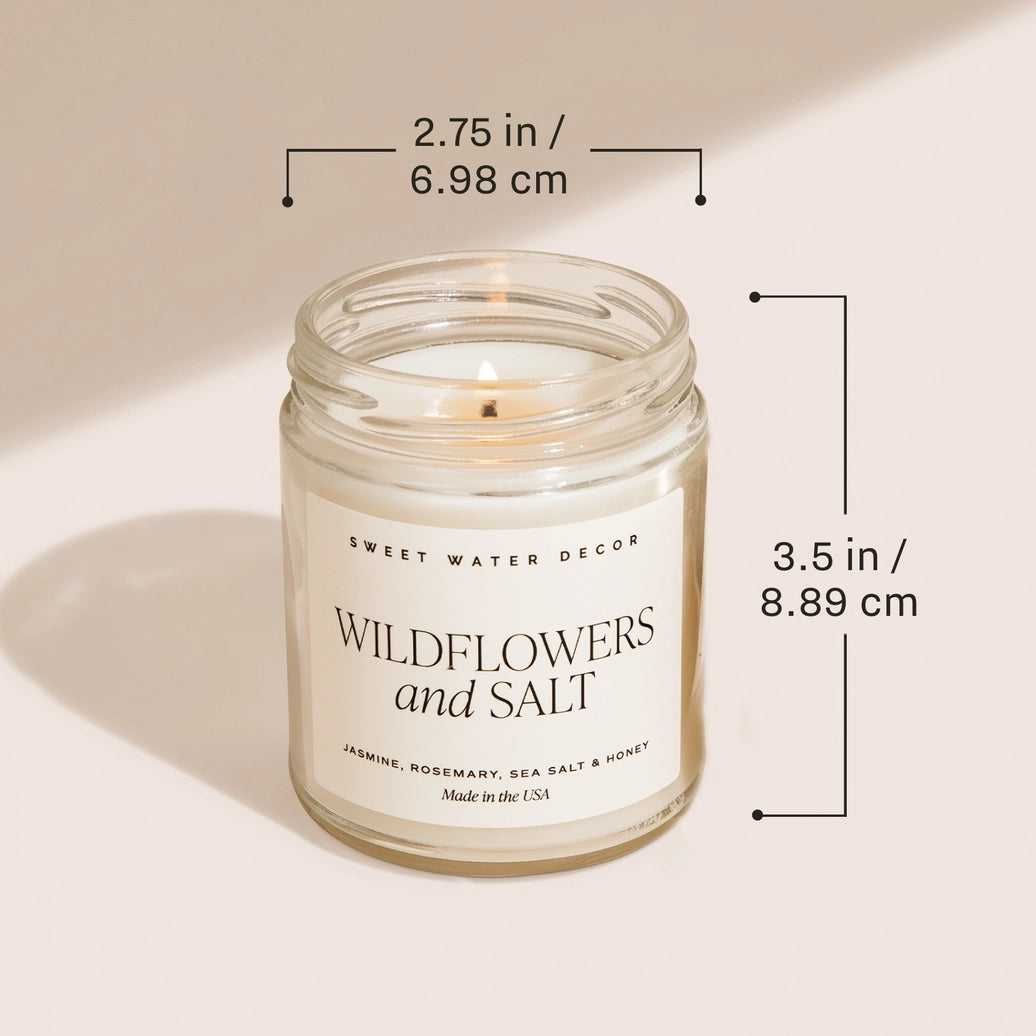 Wildflowers and Salt Soy Candle (9 oz)