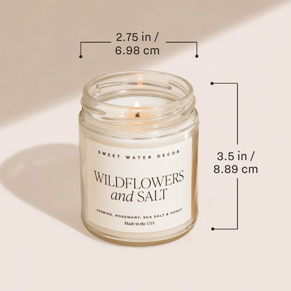 Wildflowers and Salt Soy Candle (9 oz)