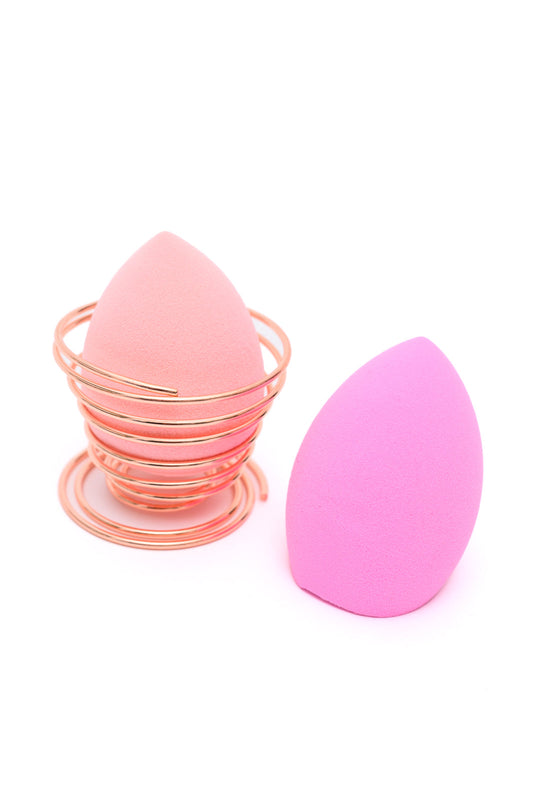 Flawless Finish Makeup Sponge Set in Pink