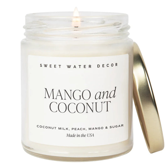 Mango and Coconut Soy Candle (9 oz)